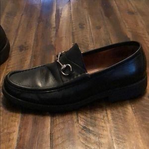 Gucci loafers with tracked rubber soles, size 12